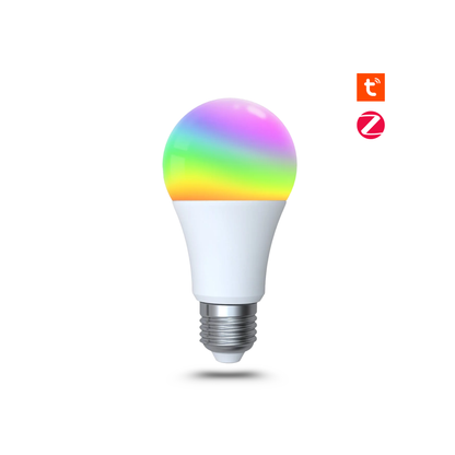 مصباح ذكي Zigbee E27 9W (RGB+CCT) — تحكّم كامل بالألوان والسطوع