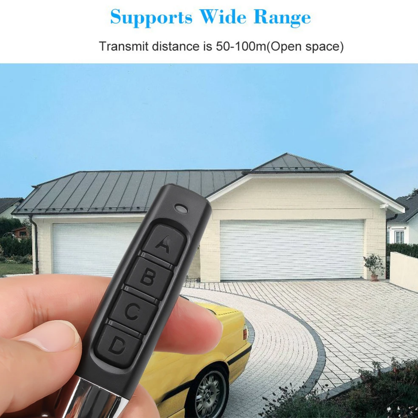 مستنسخ ريموت RF433   ٤ ازرار  تحكم على حده لنسح ريموتات بوابات الكراج  وغيرها