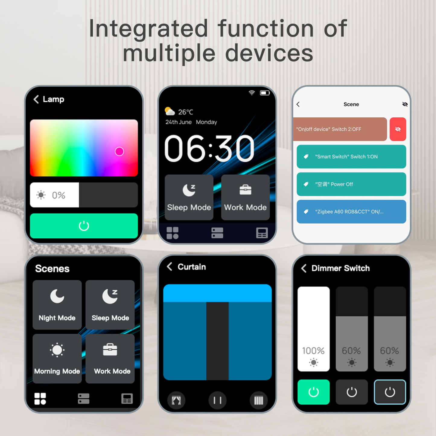 لوحة التحكم المركزية الذكية المحمولة من Tuya