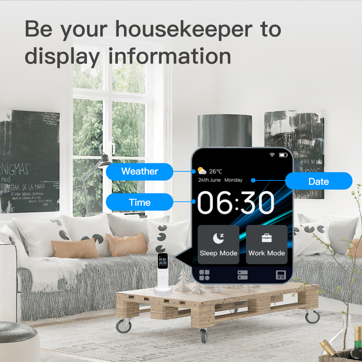 Tuya's Smart Portable Central Control Panel 