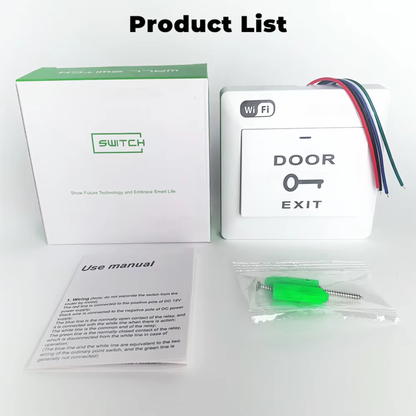 Wi-Fi Smart Door Control Switch with RF433 Support – Type 86 (DC 12V) 