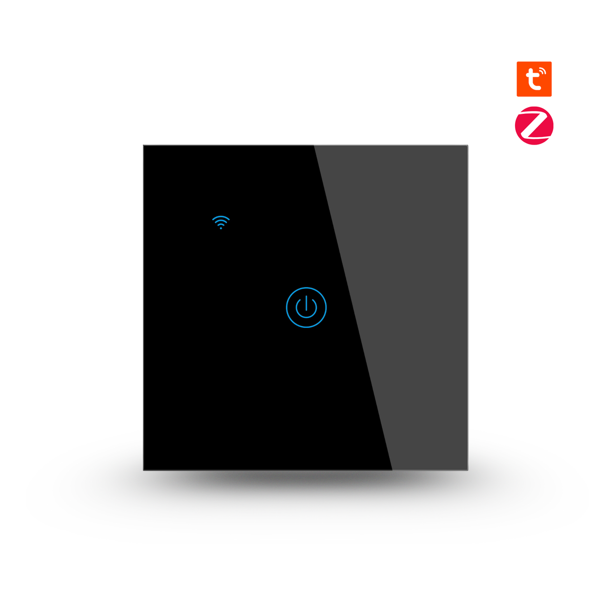 مفتاح جداري ذكي لمس Zigbee 3.0 بزجاج مُقوّى (1/2/3/4 زر) – EU 86mm – يحتاج سلك N – يعمل مع Smart Life/Alexa/Google