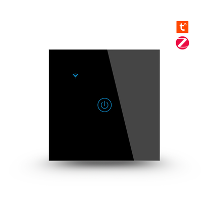 مفتاح جداري ذكي لمس Zigbee 3.0 بزجاج مُقوّى (1/2/3/4 زر) – EU 86mm – يحتاج سلك N – يعمل مع Smart Life/Alexa/Google