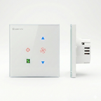 Wi-Fi Smart Touch Fan and Light Switch (Tuya) with 5 Speeds - Compatible with Alexa and Google