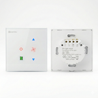 Wi-Fi Smart Touch Fan and Light Switch (Tuya) with 5 Speeds - Compatible with Alexa and Google