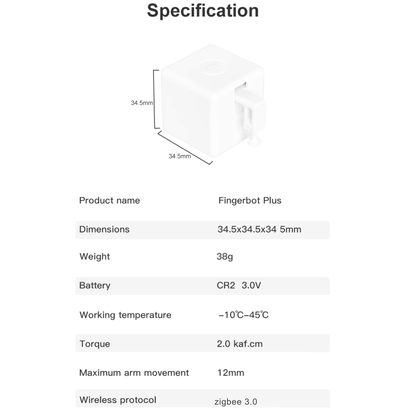 روبوت الضغط الذكي FingerBot بتقنية Zigbee للتحكم في الأزرار والمفاتيح