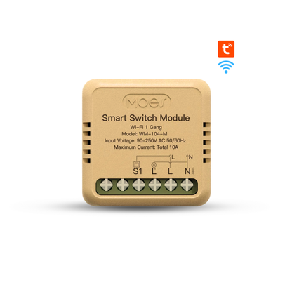 مفتاح التحكم الذكي Moes Wi-Fi - متوافق مع Tuya و Smart Life بـ 1 أو 2 أو 3 أو 4 مخارج