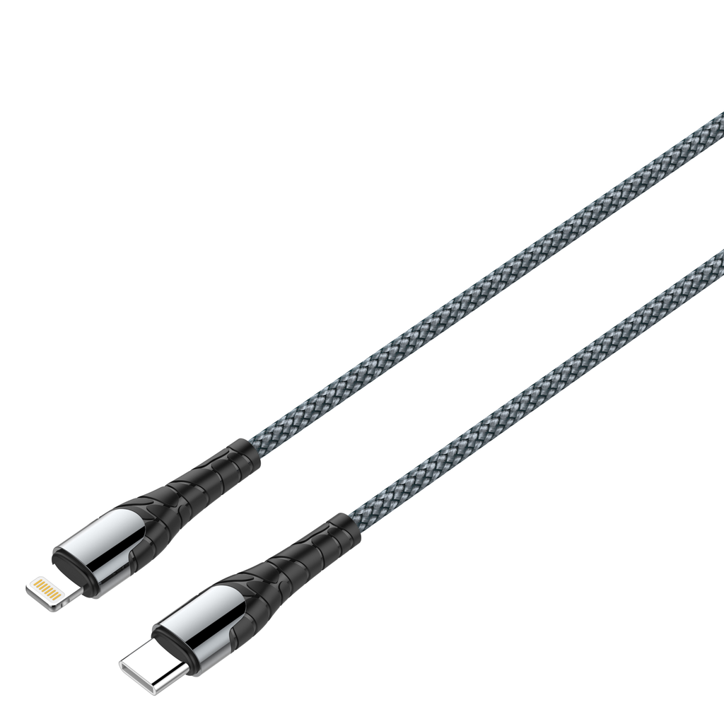کەیبڵێکی بارگاویکەرەوەی خێرا (PD 30W) جۆری (USB-C بۆ Lightning) – ٢ مەتر و ١ مەتر