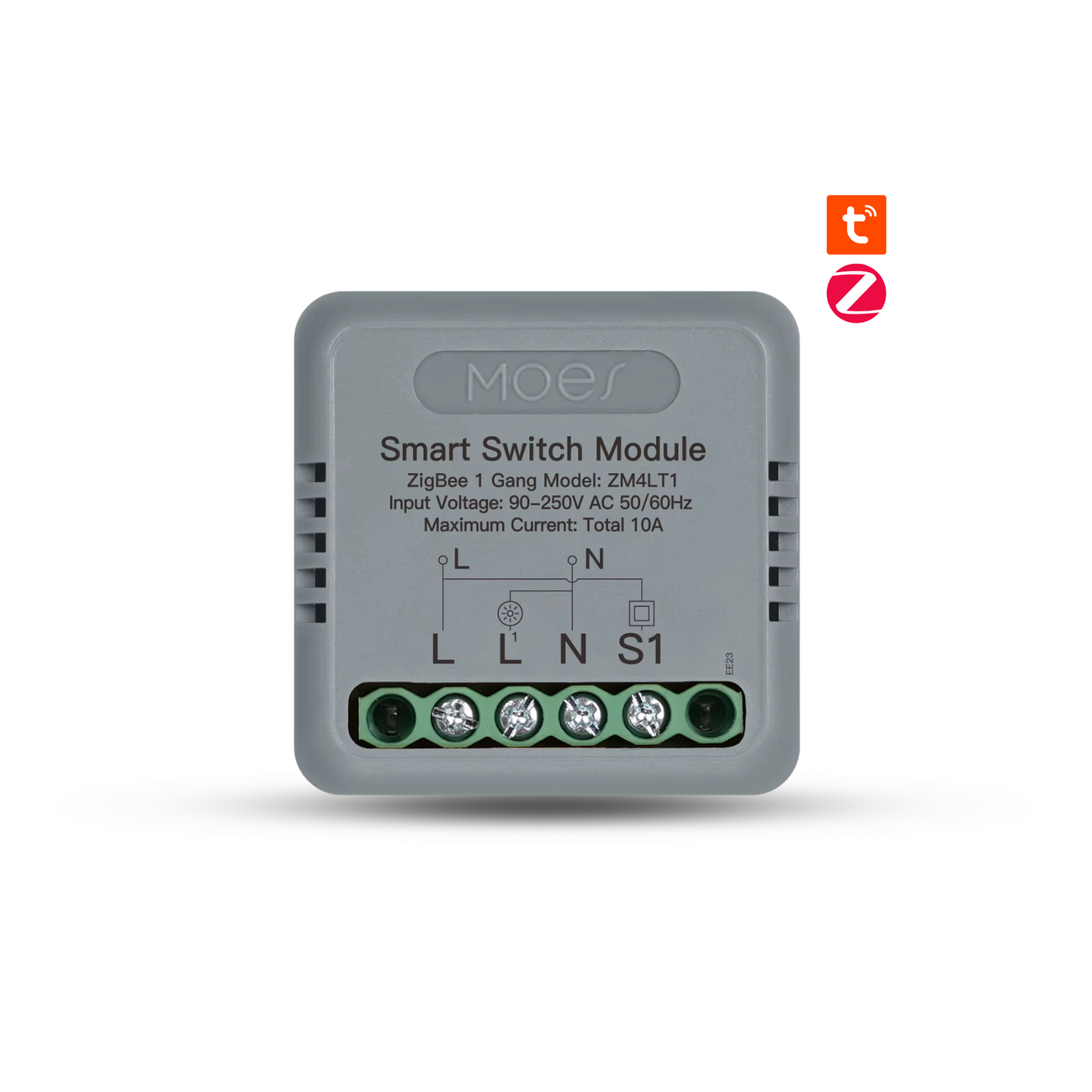 وحدة تحكم zigbee الذكية للمفاتيح المخفية تطيبق tuya  | MOES ZigBee Smart Switch Module