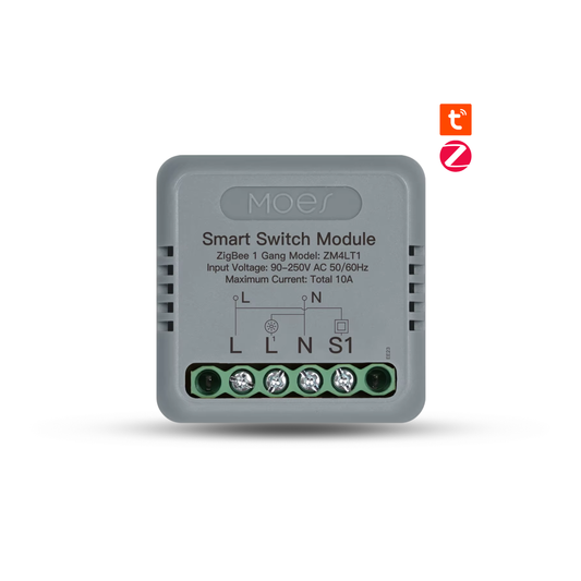 وحدة تحكم zigbee الذكية للمفاتيح المخفية تطيبق tuya  | MOES ZigBee Smart Switch Module