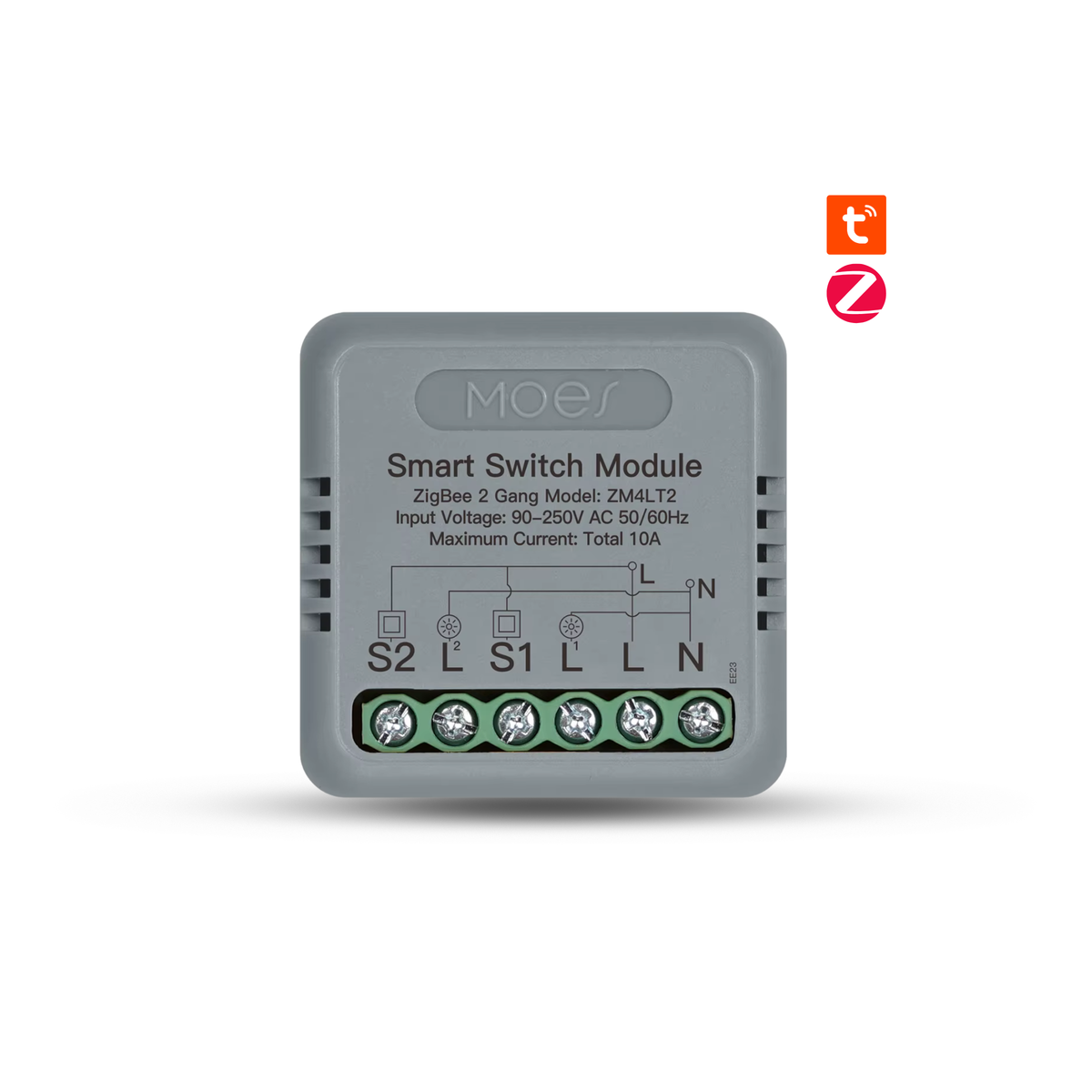 مۆدیولی سویچی زیرەکی ZigBee بۆ سویچە شاراوەکان، ئەپڵیکەیشنی Tuya | MOES ZigBee Smart Switch Module