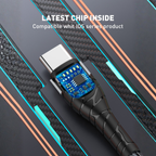 کەیبڵێکی بارگاویکەرەوەی خێرا (PD 30W) جۆری (USB-C بۆ Lightning) – ٢ مەتر و ١ مەتر
