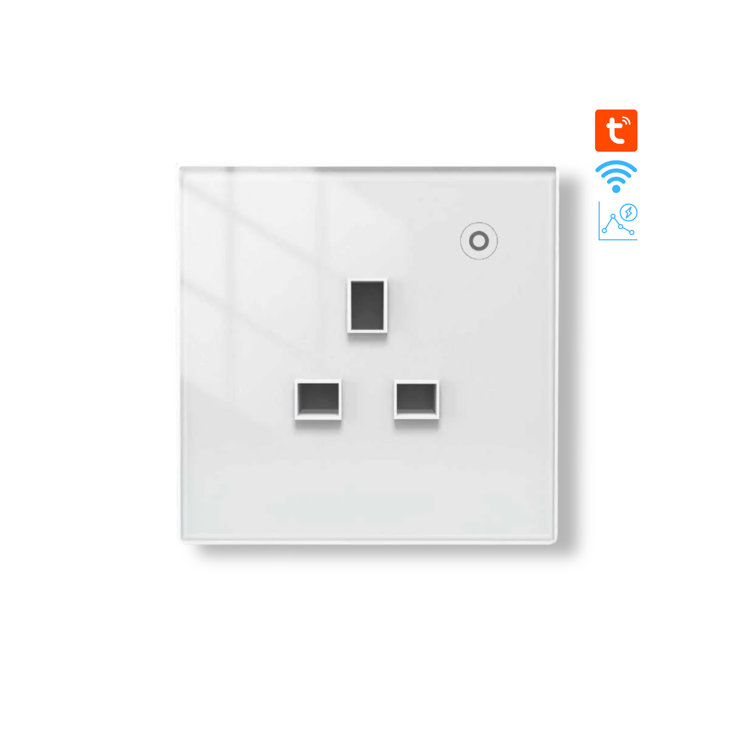 مقبس ذكي 16A  مراقبة طاقة نظام WIFI- متوافق مع Tuya و Smart Life