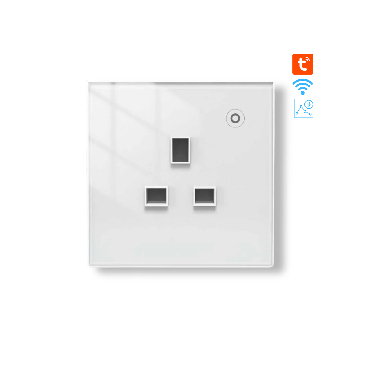 مەقسەمێکی زیرەکی 16A بە سیستەمی چاودێری وزەی WIFI - گونجاو لەگەڵ Tuya و Smart Life