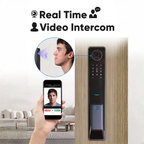 Smart door lock with 3D facial recognition + video intercom – Wi-Fi system, Tuya Smart Life app 