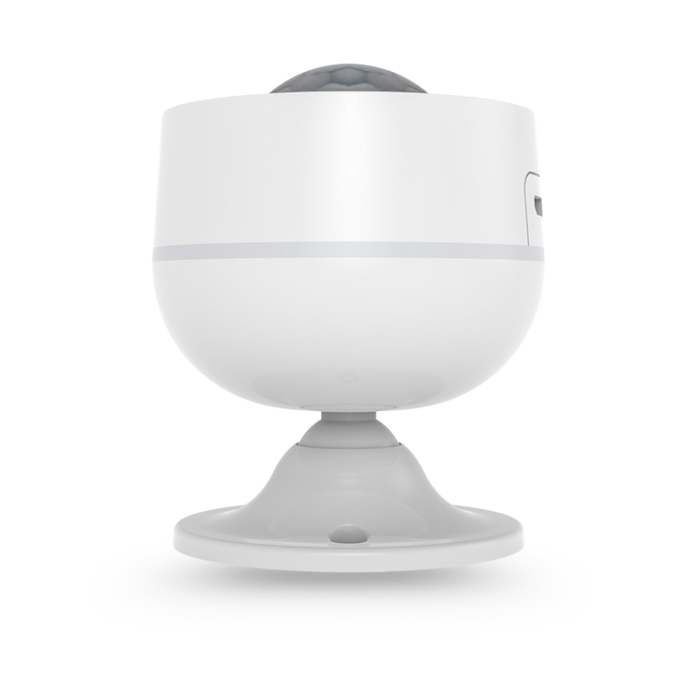 هەستەوەرێکی زیرەکی جووڵە، پلەی گەرمی و شێ (WIFI) (بە دوو پاتری CR123A یان USB) کاردەکات بە سیستەمی تویا یان سمارت لایف