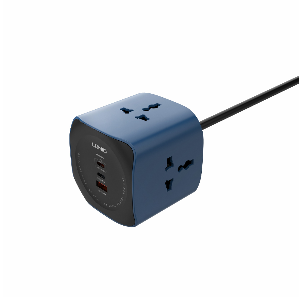 6-in-1 multi-socket with fast charging, advanced protection, and a 2-meter power cord.
