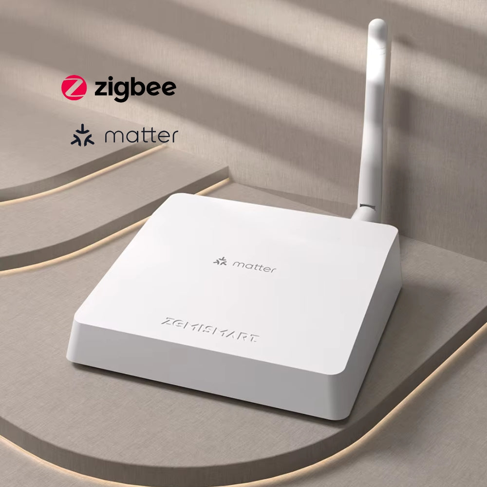 هاب (M6) زیرەکی تویا بە سیستەمی (ZIGBEE, MATTER)، ئاماژەیەکی بەهێز و داپۆشینی گشتگیر.