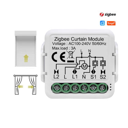 وحدة ستائر ذكية Zigbee – قناة واحدة (1CH) | تعمل مع تطبيق Smart Life