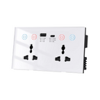 4-in-1 Smart Socket with Wi-Fi Control and Power Consumption Measurement - Compatible with Tuya and SmartLife