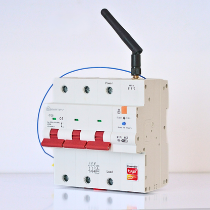 Tuya 125A 3-Phase WiFi Smart Circuit Breaker with Power Metering and Remote Control