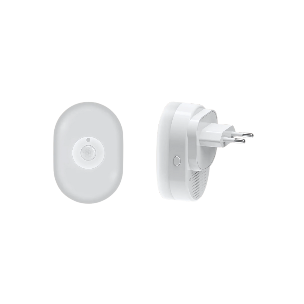 Smart color-changing WiFi night light with motion sensor and voice control – works with Tuya, Alexa, and Google.