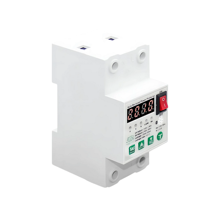 Smart cold-circuit protection circuit breaker (no Wi-Fi) with automatic restart – protection against overcurrent, high and low voltage, and electrical leakage 
