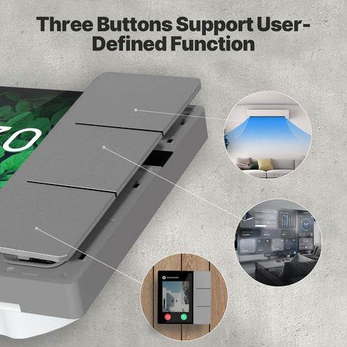 Tuya Smart Central Control Panel - Touch Screen with 3 Switches and Built-in Gateway