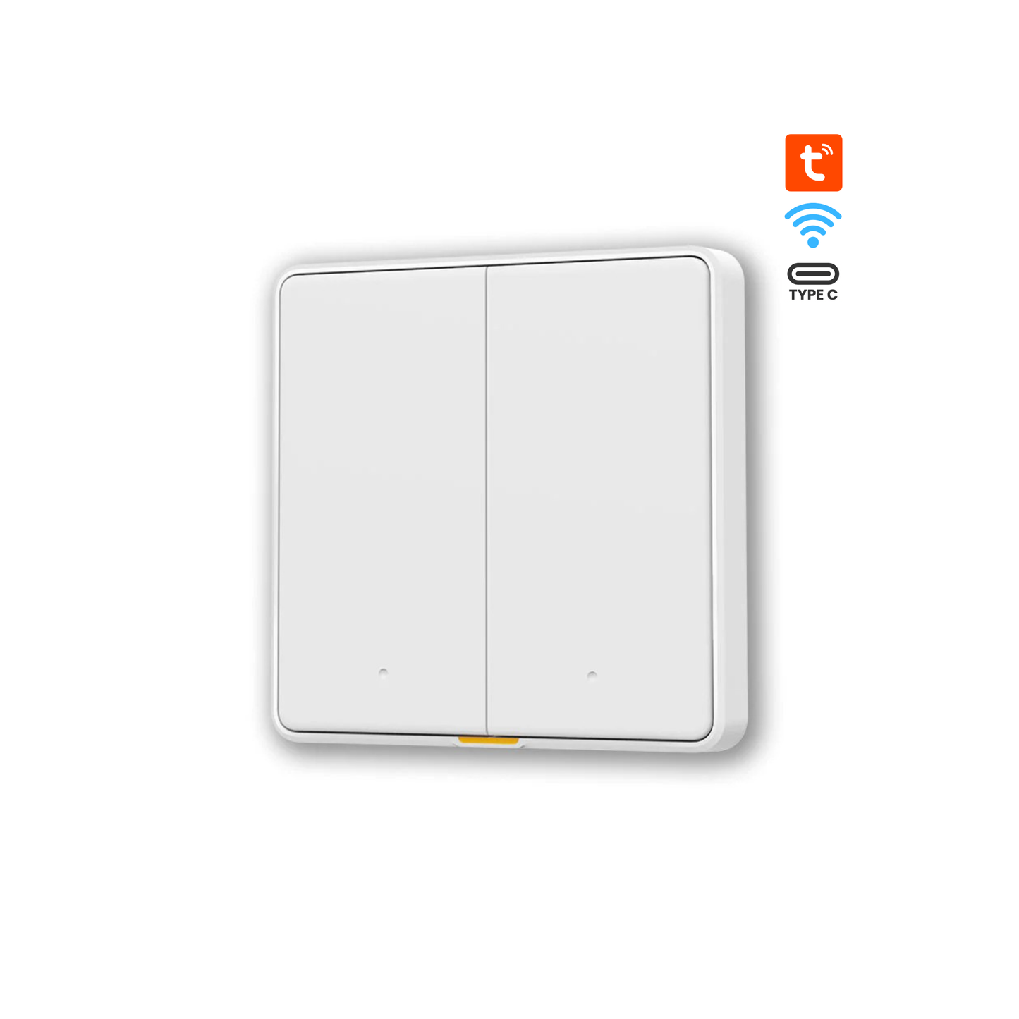 سوج ثنائي ذكي واي فاي  يدعم التحكم الصوتي والتطبيق مع منفذ Type-C