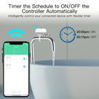 ڤاڵڤێکی زیرەکی WiFi بۆ کۆنتڕۆڵکردنی ئاو/غاز – کار دەکات لەگەڵ Tuya Smart + کۆنتڕۆڵی دەنگی + خشتەی کاتیی خۆکار