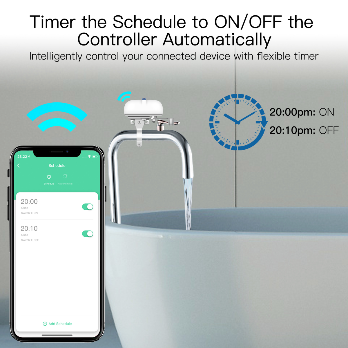 ڤاڵڤێکی زیرەکی WiFi بۆ کۆنتڕۆڵکردنی ئاو/غاز – کار دەکات لەگەڵ Tuya Smart + کۆنتڕۆڵی دەنگی + خشتەی کاتیی خۆکار