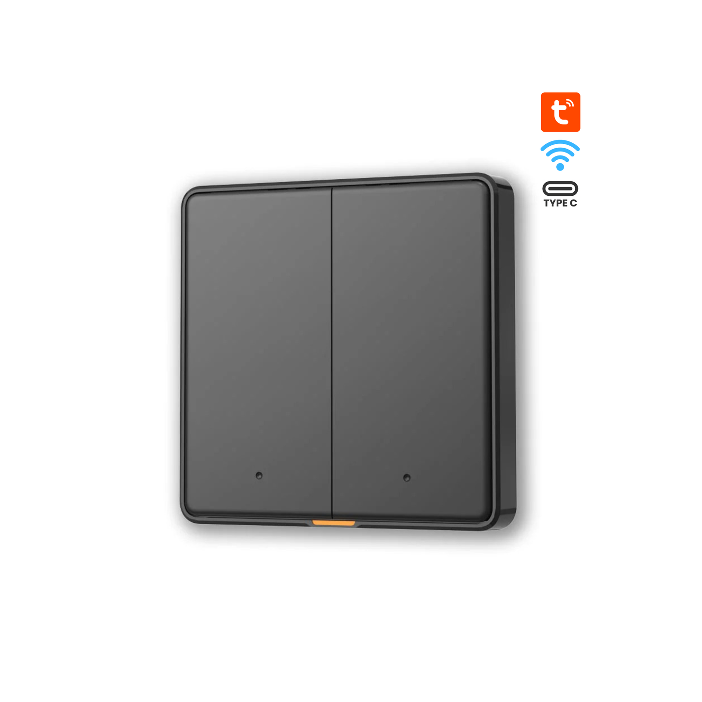 سوج ثنائي ذكي واي فاي  يدعم التحكم الصوتي والتطبيق مع منفذ Type-C