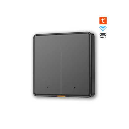 سوج ثنائي ذكي واي فاي  يدعم التحكم الصوتي والتطبيق مع منفذ Type-C