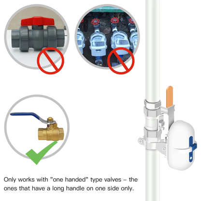 صمام ذكي WiFi للتحكم بالماء/الغاز – يعمل مع Tuya Smart + تحكم صوتي + جدولة تلقائية