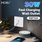 Moes Star Ring 30W Wall Socket (GaN Technology)