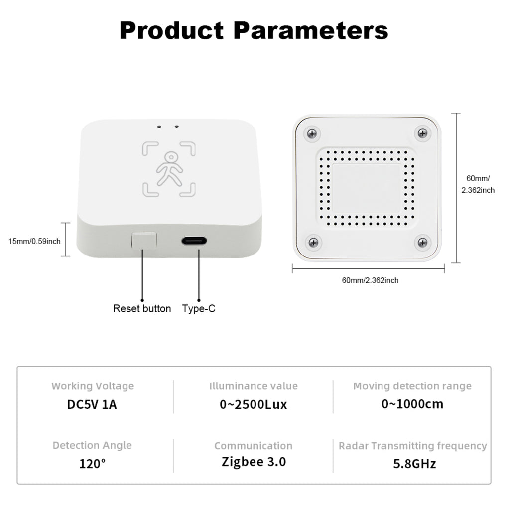 Smart Life Zikbee Tuya Human Presence Sensor 