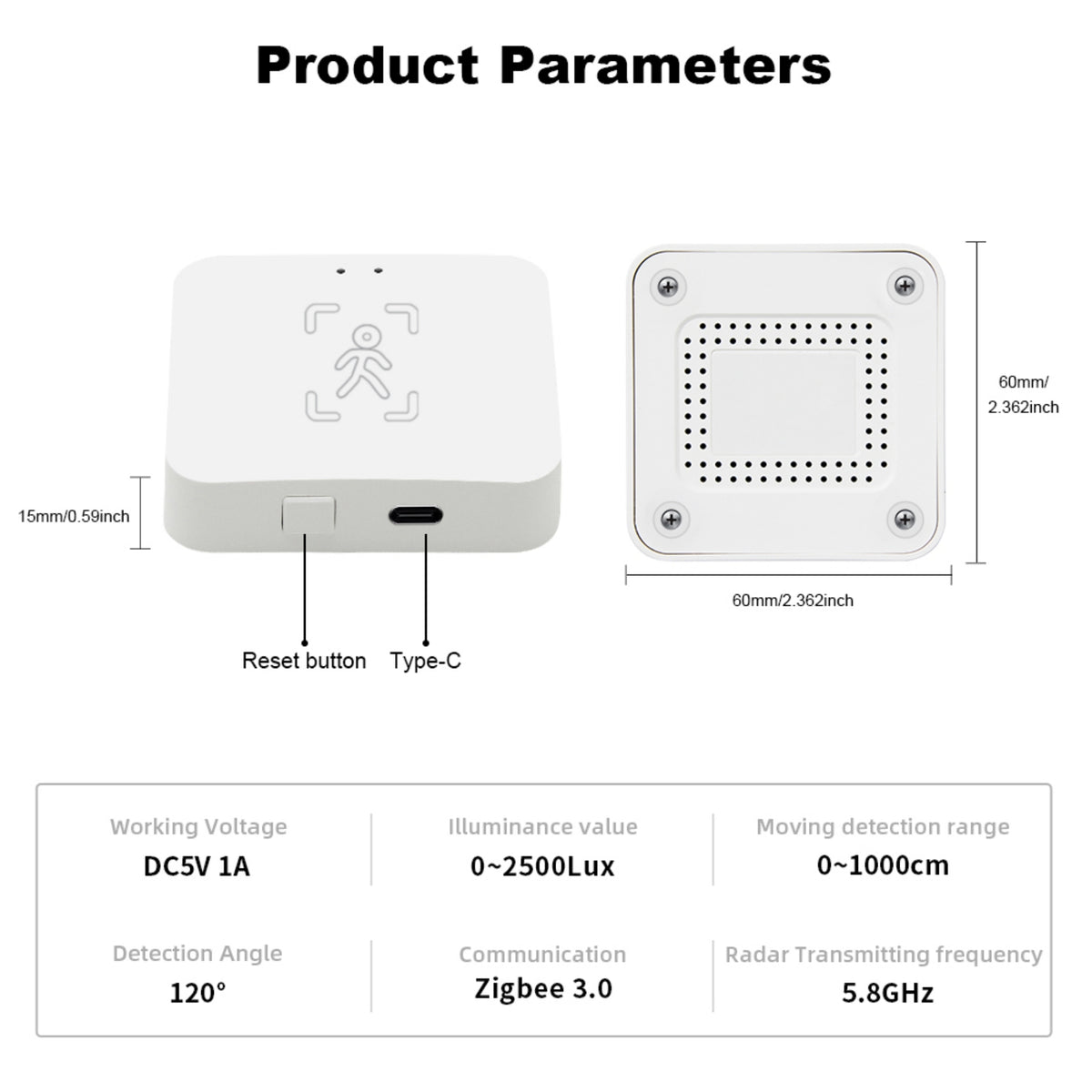 Smart Life Zikbee Tuya Human Presence Sensor 