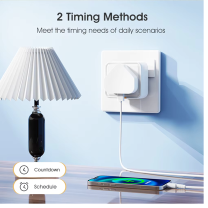 16 Amp Smart Plug with Power Monitoring Support, Tuya Zippy System - Smart Life