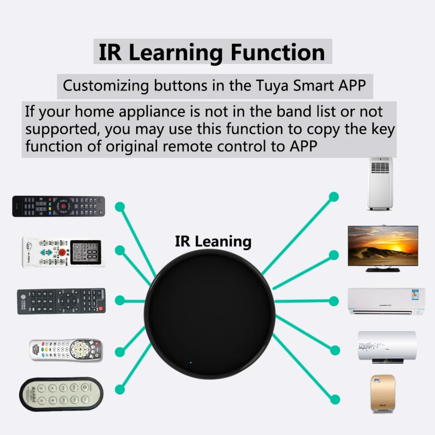 جهاز التحكم الذكي الشامل بالأشعة تحت الحمراء (IR) بتقنية ZigBee