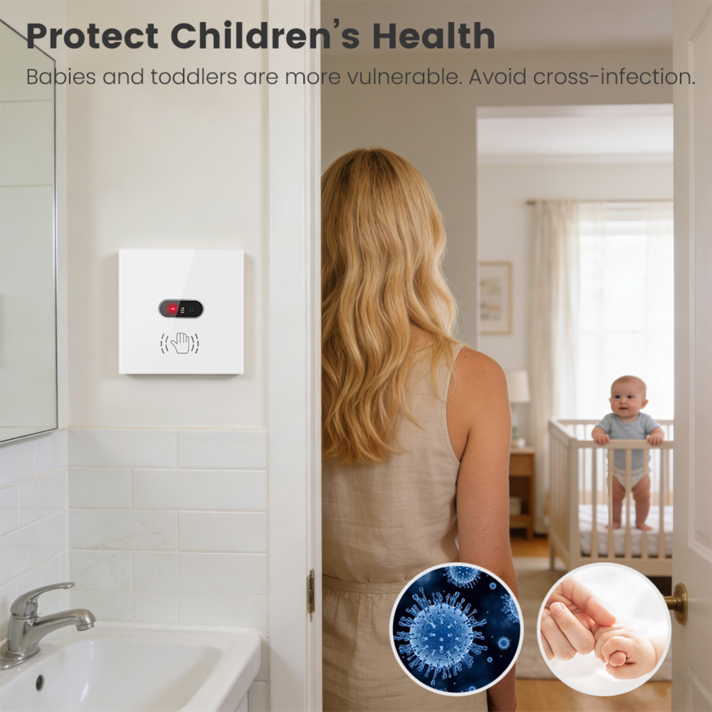 مفتاح استشعار بالأشعة تحت الحمراء (Wi-Fi) — تشغيل بالتلويح دون لمس تطبيق سمارت لايف -تويا