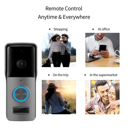 جرس باب ذكي واي فاي – كاميرا 1080P نظام  (Tuya)