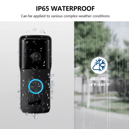 جرس باب ذكي واي فاي – كاميرا 1080P نظام  (Tuya)