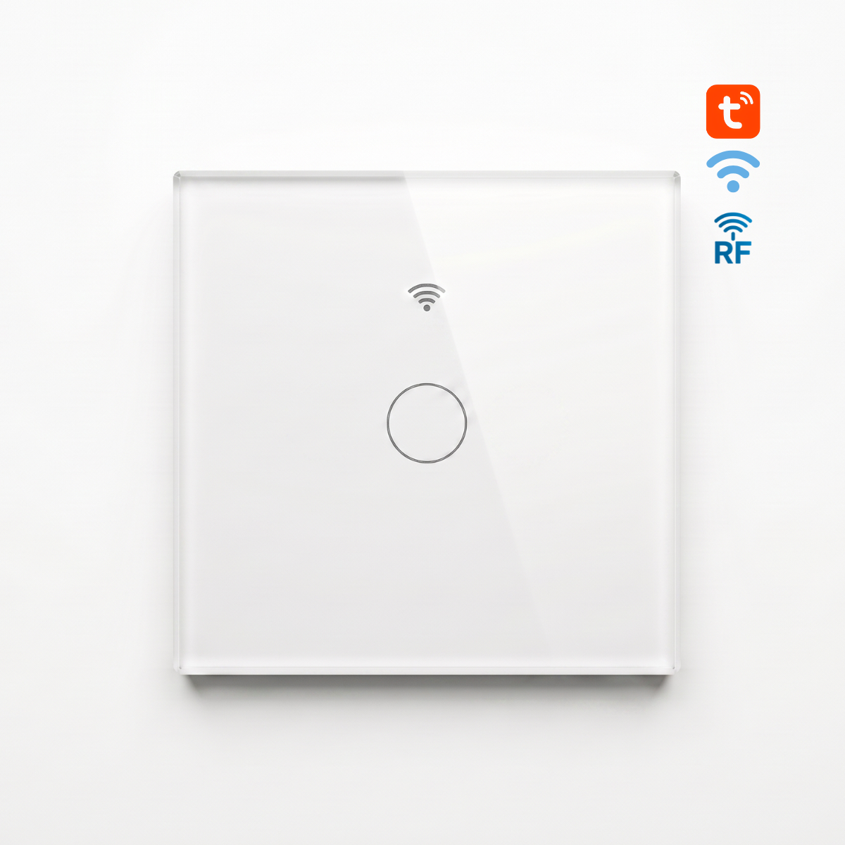 مفتاح إضاءة ذكي باللمس (WiFi + RF433) من 1 إلى 4 خطوط - تحكم متعدد من moes