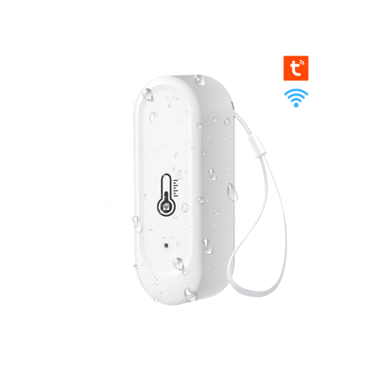 مستشعر حرارة ورطوبة Tuya Wi-Fi IP65 للاستخدام الخارجي والداخلي