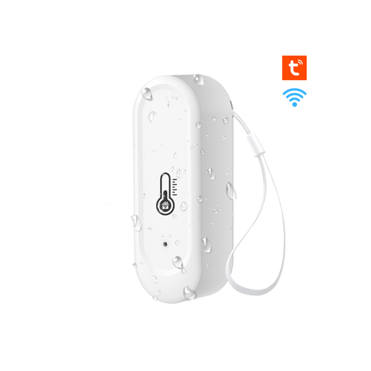 مستشعر حرارة ورطوبة Tuya Wi-Fi IP65 للاستخدام الخارجي والداخلي