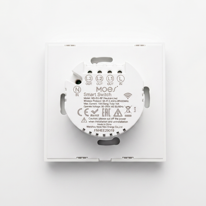 مفتاح إضاءة ذكي باللمس (WiFi + RF433) من 1 إلى 4 خطوط - تحكم متعدد من moes