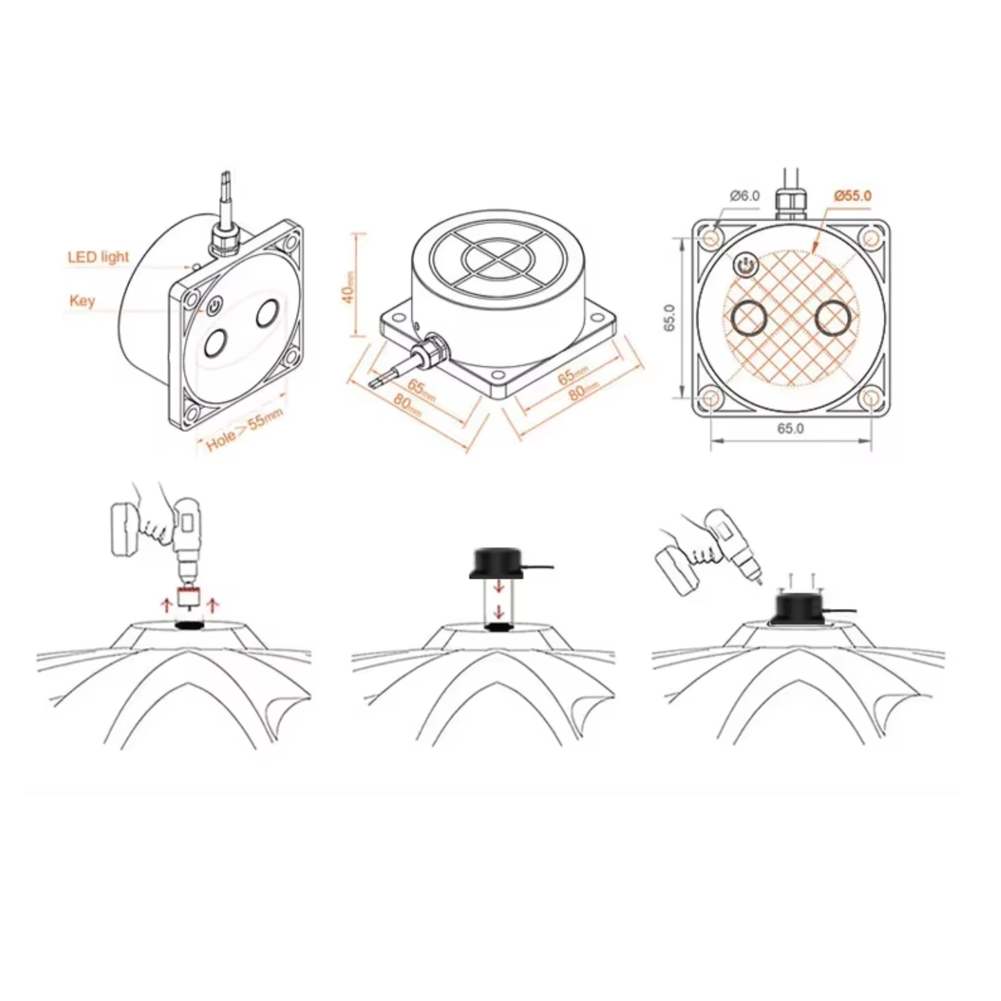 حساس مستوى السائل بالموجات فوق الصوتية Tuya Zigbee – مراقبة خزان الماء بدقة
