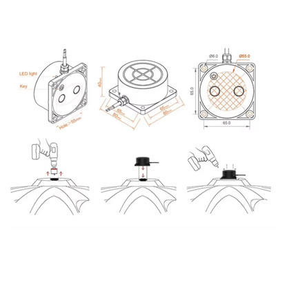 حساس مستوى السائل بالموجات فوق الصوتية Tuya Zigbee – مراقبة خزان الماء بدقة