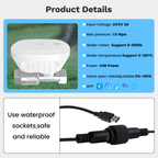 Smart water valve, consumption monitoring, open and close, Wi-Fi system, Tuya-Smart Life app