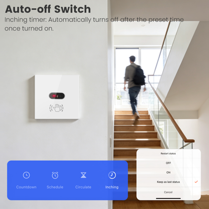 مفتاح استشعار بالأشعة تحت الحمراء (Wi-Fi) — تشغيل بالتلويح دون لمس تطبيق سمارت لايف -تويا